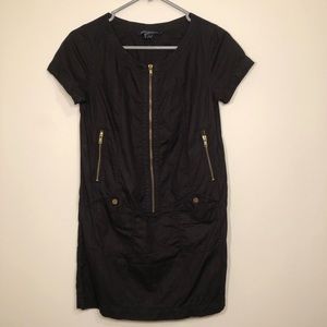 Black shirt dress